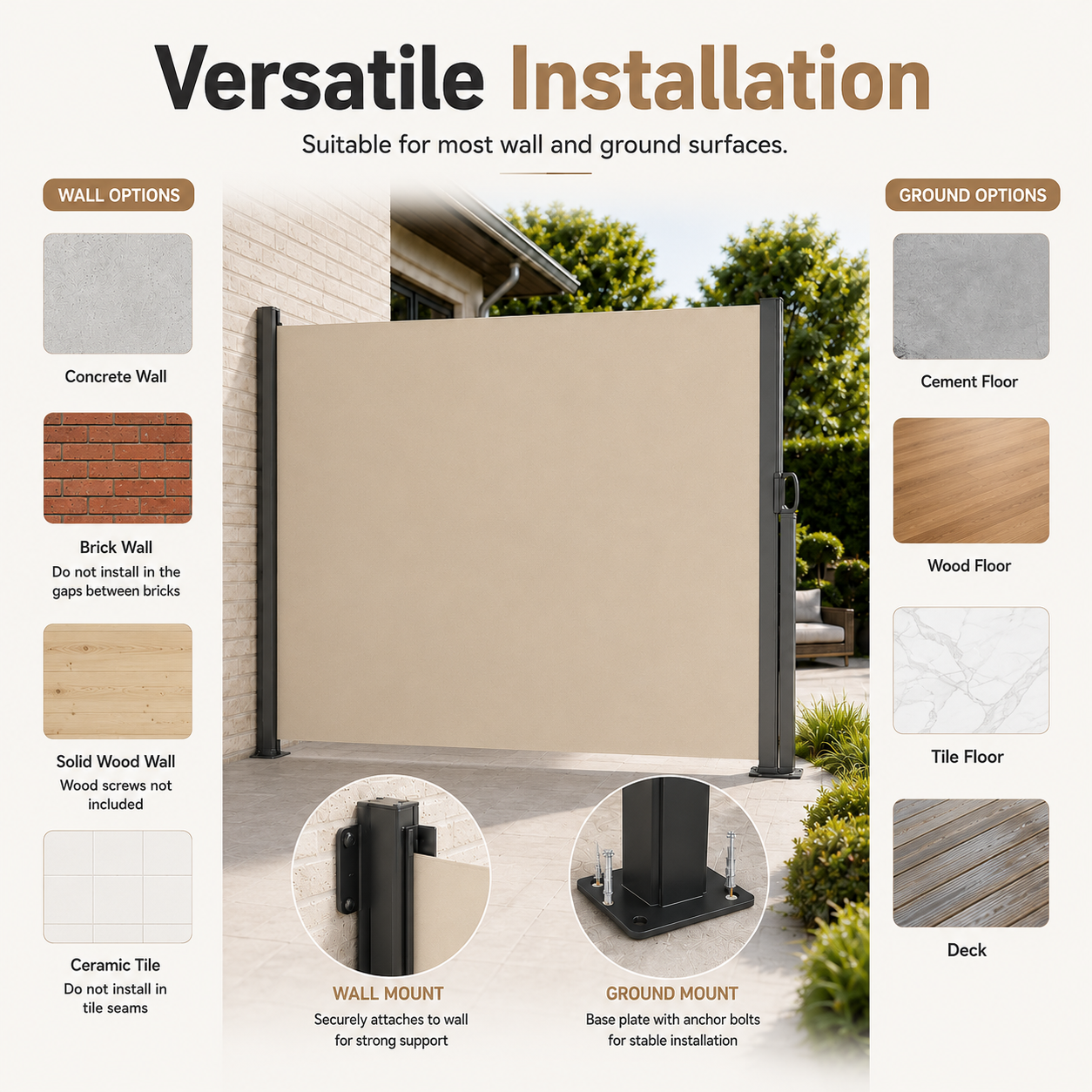 Aventvo™ Retractable Outdoor Privacy Screen