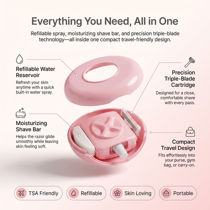 Aventvo™ 3-in-1 Portable Women's Razor