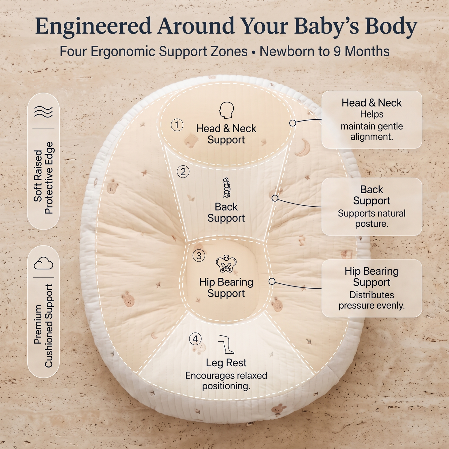 Aventvo™ Soft Nest Baby Lounger