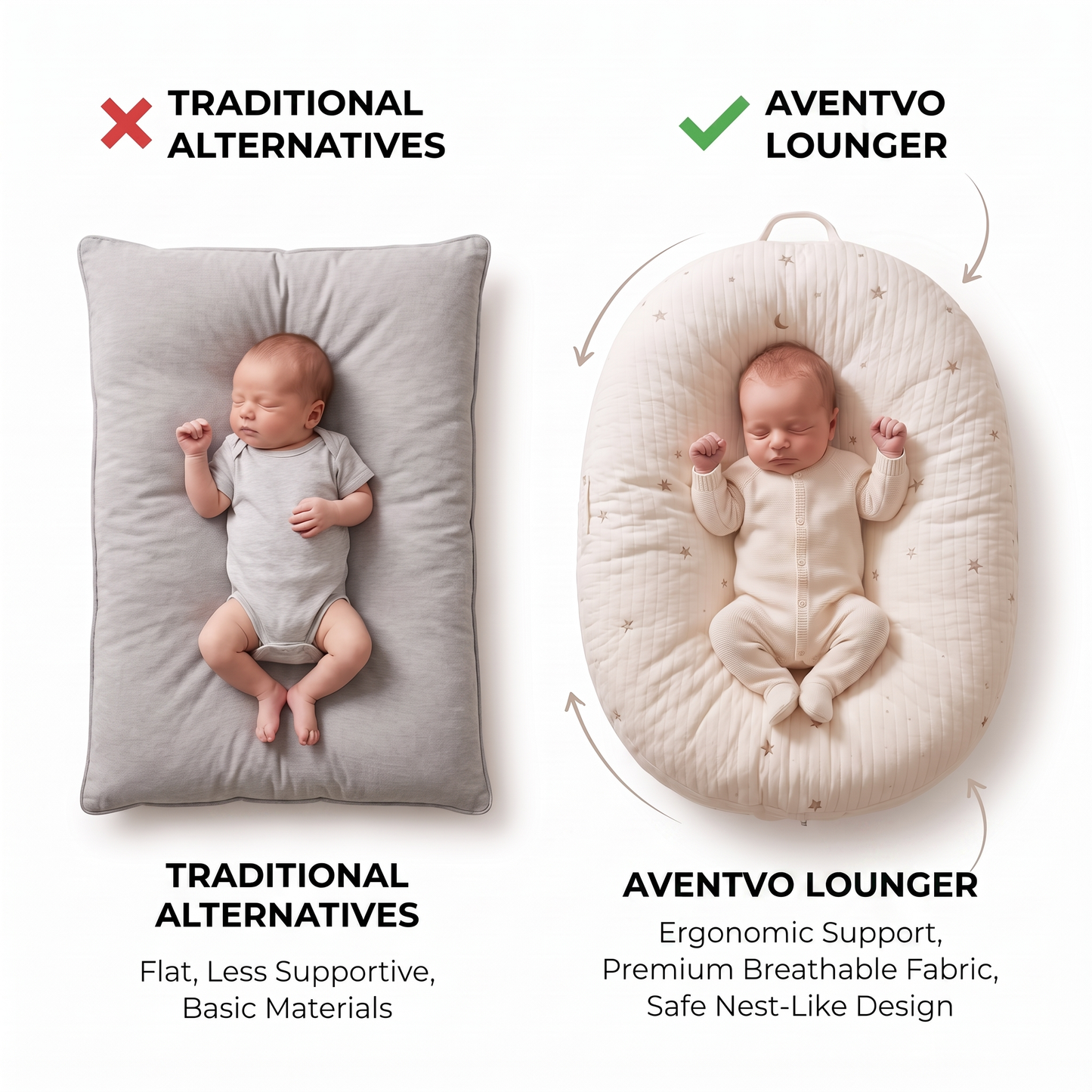 Aventvo™ Soft Nest Baby Lounger