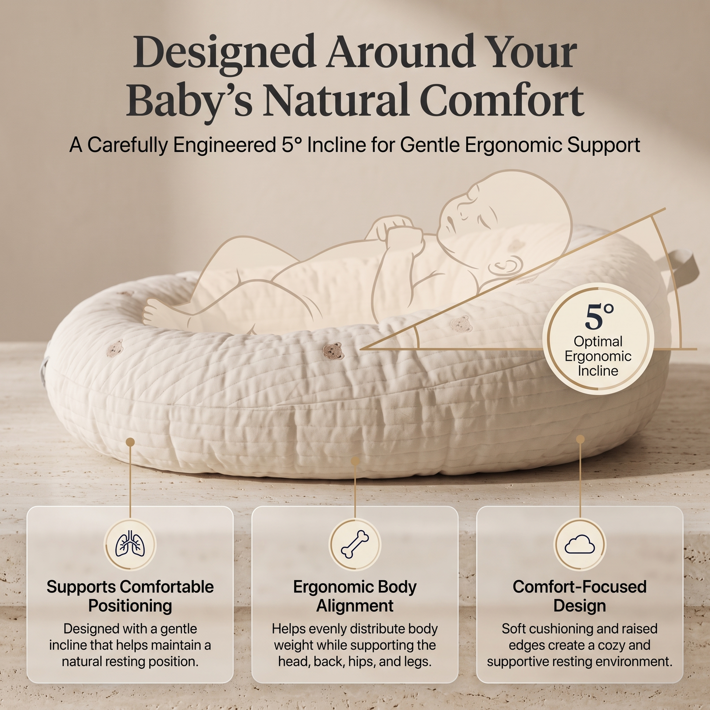 Aventvo™ Soft Nest Baby Lounger
